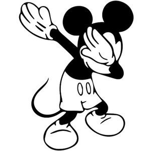 Mickey Mouse Iron On Decal